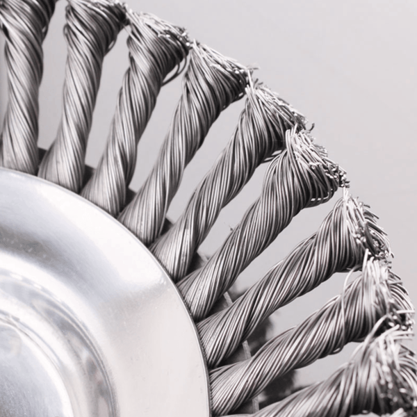 SteelTwist Weed Brush – 360° Trimmer Blade of Braided Steel (15 cm) | Kalsten