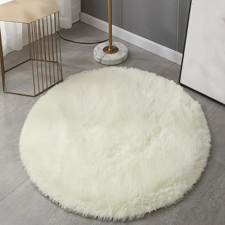 Cozy round plush rug – Ultra-soft rug for living room & bedroom | Kalsten