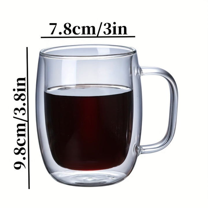 Kalsten | ThermoSip Double-walled Glass Mug – Borosilicate Glass, Heat Resistant & Elegant