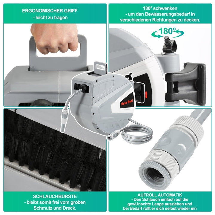 Hose reel water hose reel with hand shower garden hose | Kalsten