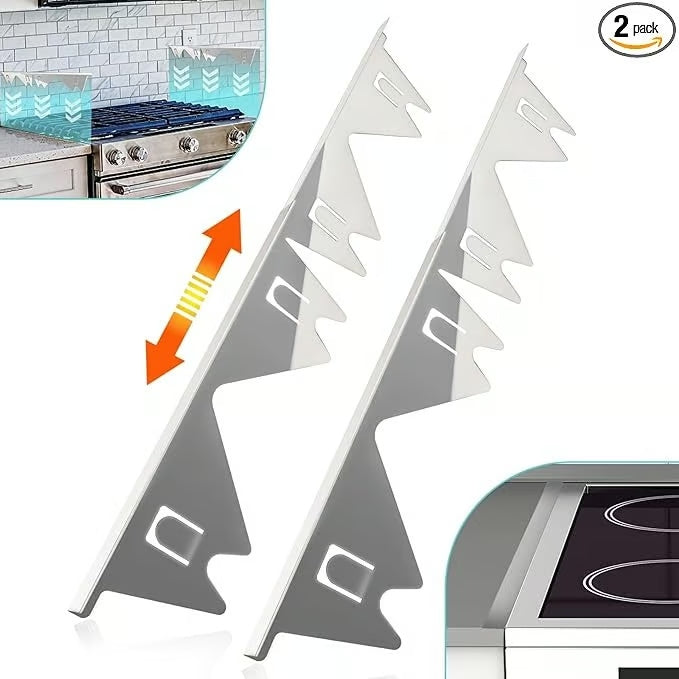 Kalsten | Adjustable Stove Gap Cover | Heat-Resistant Stainless Steel Seal Strip | Kitchen Spill Protector