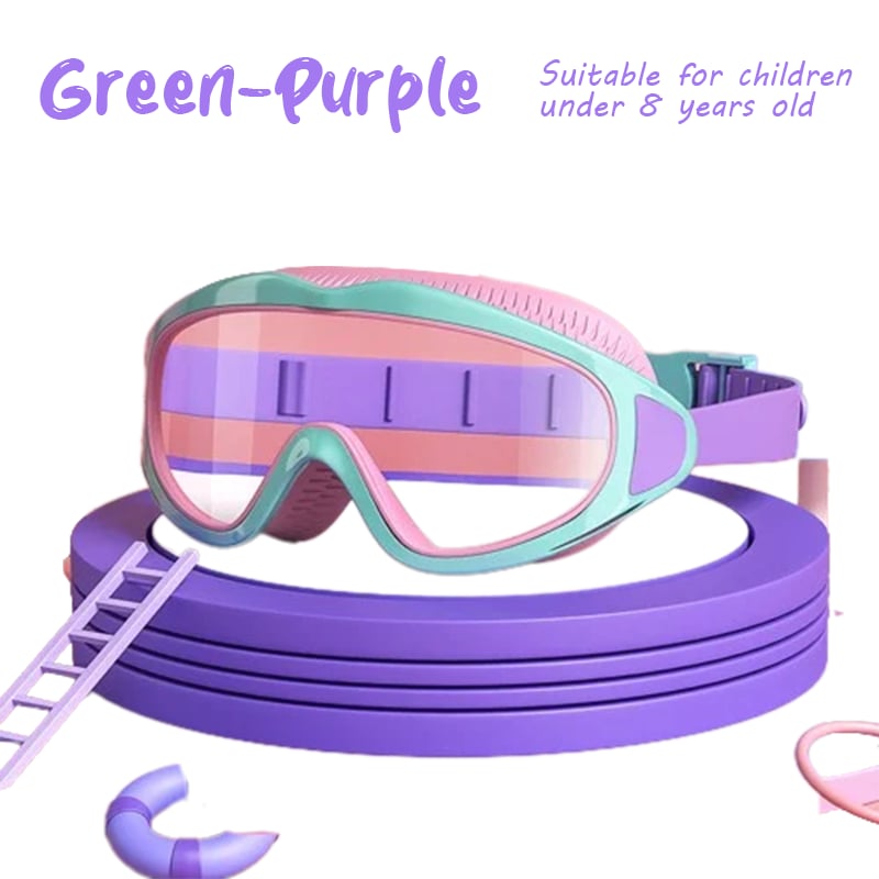 Kalsten | HD children's large frame waterproof and anti-fog swimming goggles