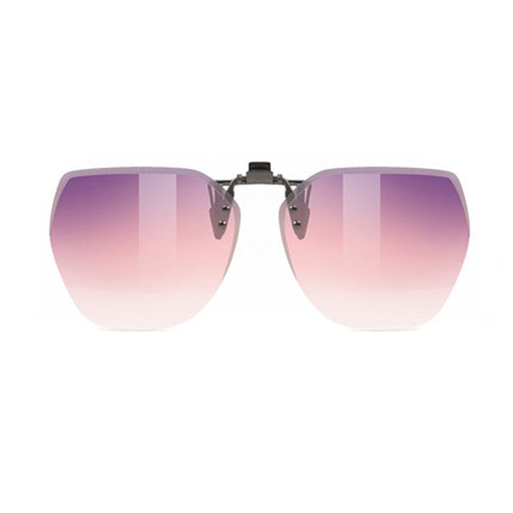 Kalsten | Clip-on Rimless Polarized Sunglasses, with Anti-glare and Flip-Up Design, for Outdoor/Driving