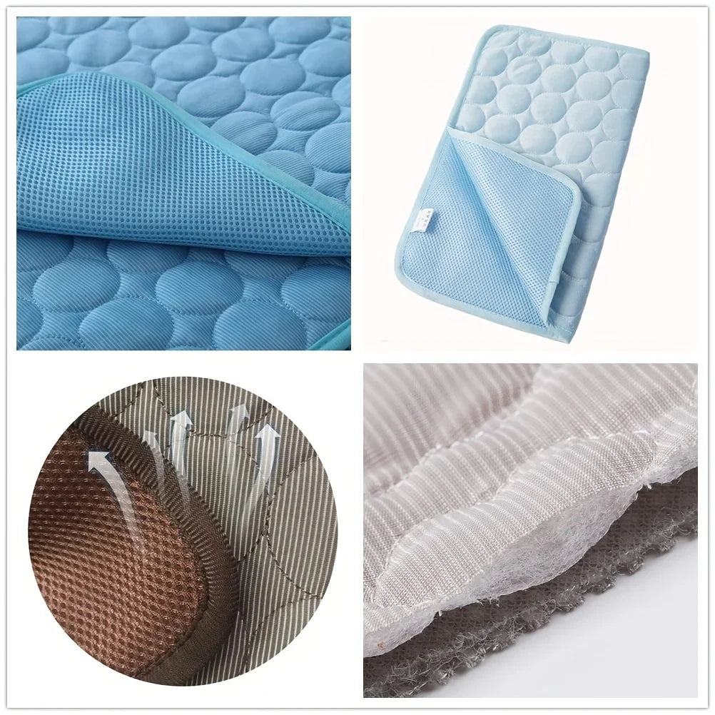 Extra Large Dog Cooling Mat | Summer Pet Bed for Small & Big Dogs | Durable Blanket for Cats & Sofa Protection - Ice Pad Blanket | Kalsten