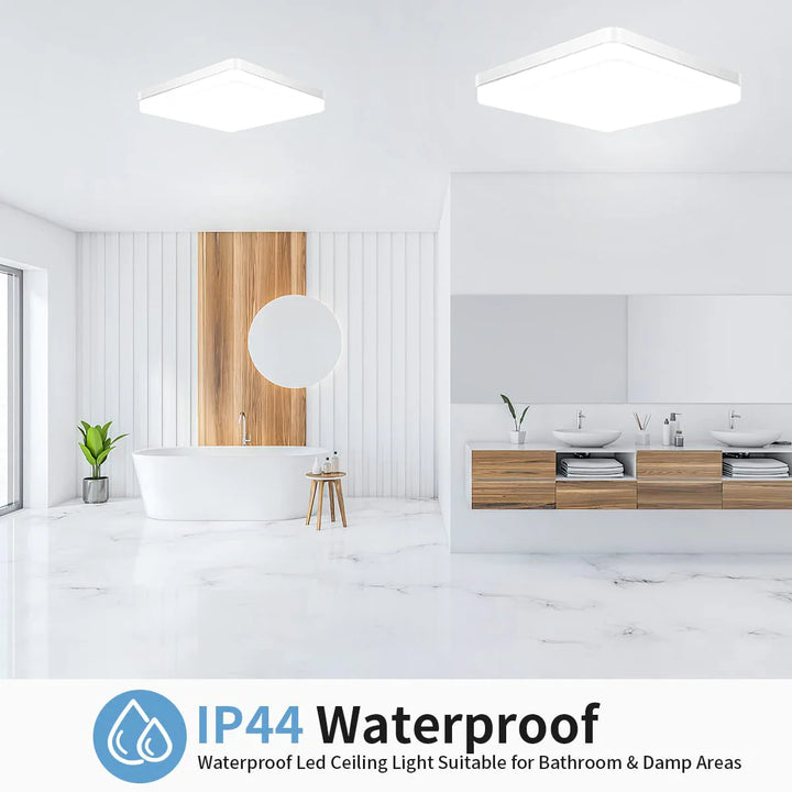 Modern LED Ceiling Lamp – Warm White Light for Living Room, Bedroom, Kitchen, and Dining Room – Energy-Efficient LED Ceiling Fixture | Kalsten
