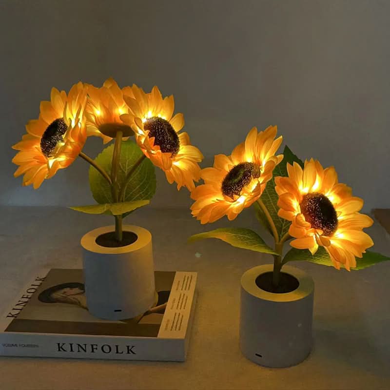 Shimmering Sunflower LED Table Lamp | Kalsten