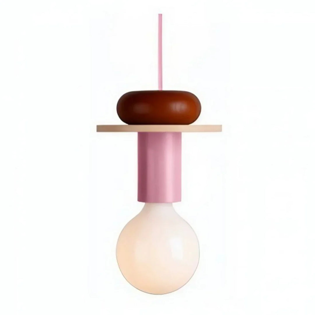 Pendant Light Wood 7.5 in to 16.5 in Multicolor Geometric Dining Living Room Ceiling Lamp Modern Home Decor | Kalsten