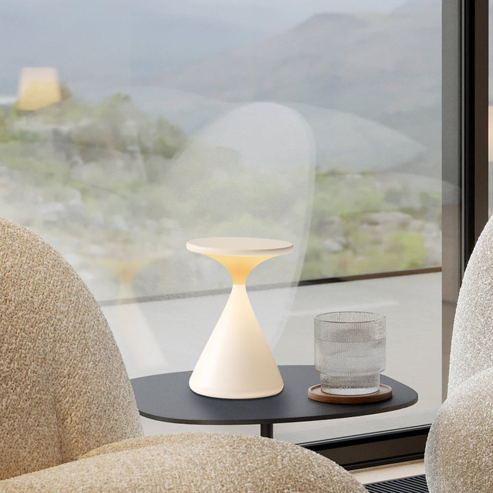 Aeron Hourglass Battery Table Lamp | Dimmable LED Table Lamp Without Cable | Kalsten