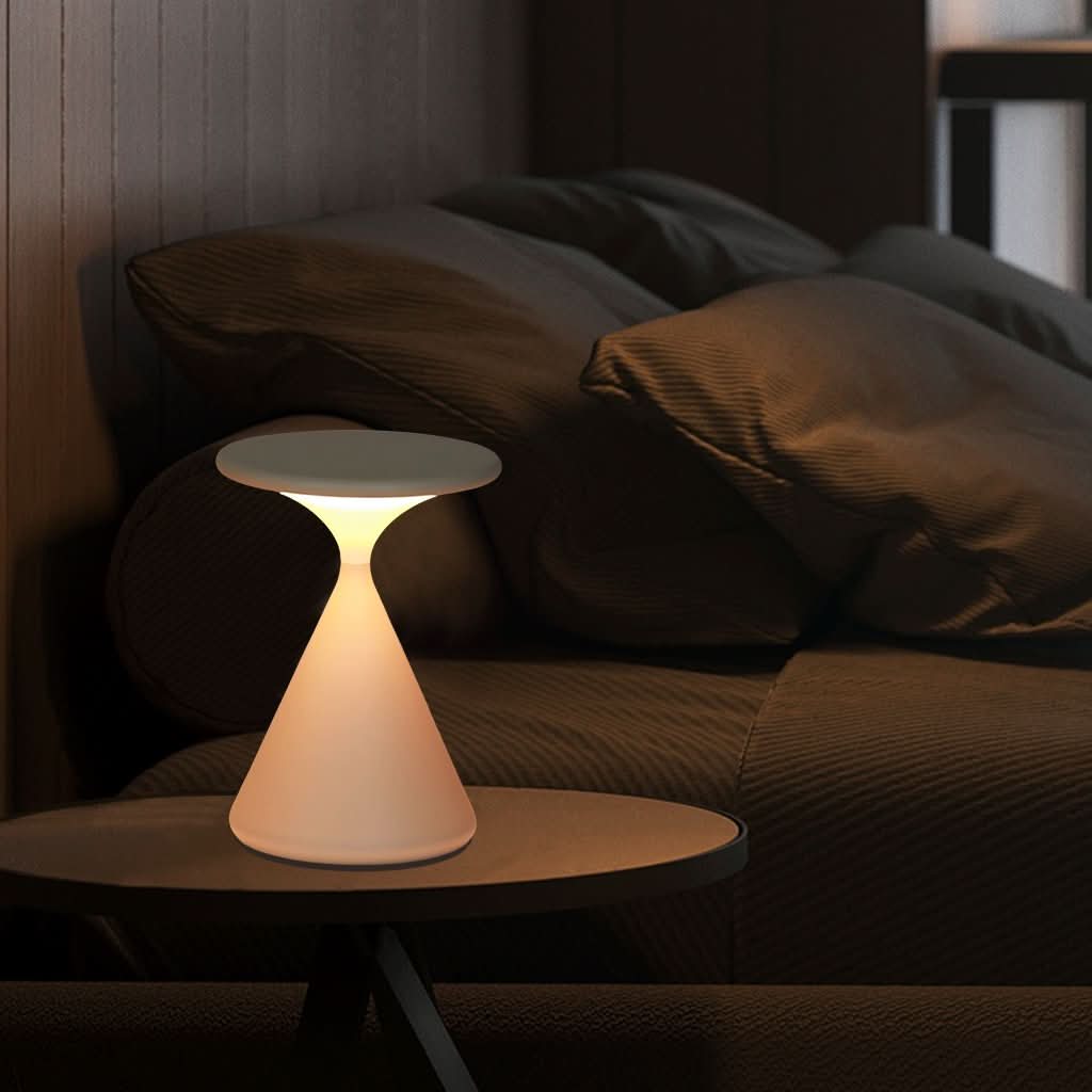 Hourglass Cordless LED Table Lamp with Touch Dimmer | Kalsten