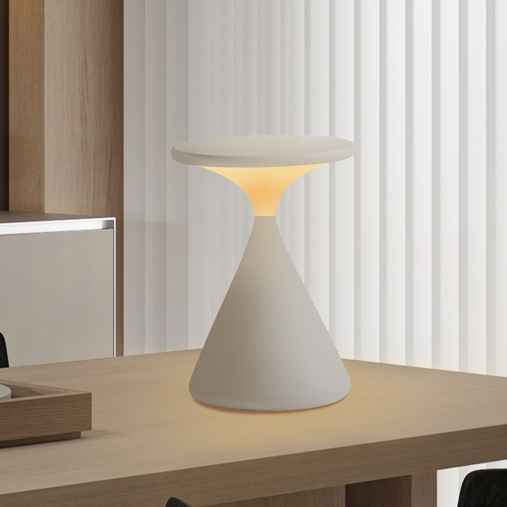 Aeron Hourglass Cordless LED Table Lamp – Rechargeable, Dimmable, Modern Design | Kalsten