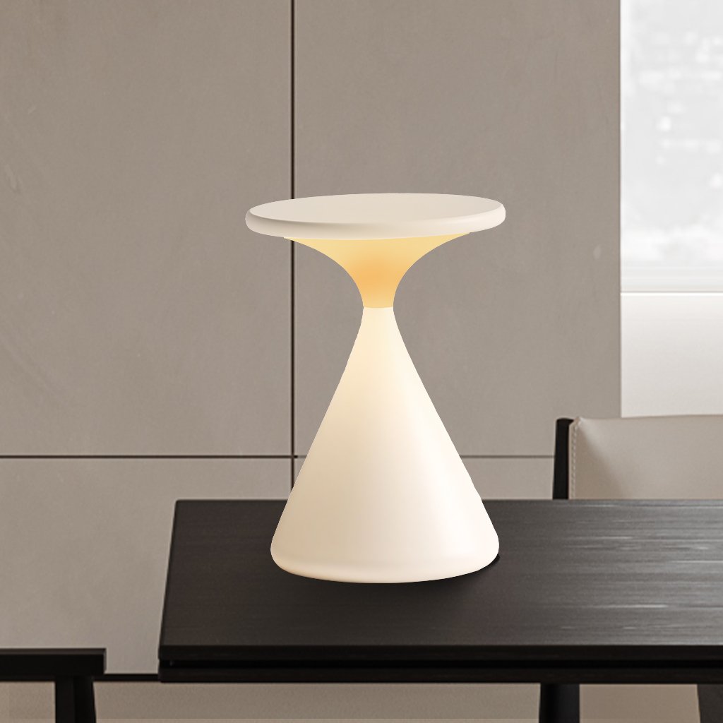 Aeron Hourglass Battery Table Lamp | Dimmable LED Table Lamp Without Cable | Kalsten