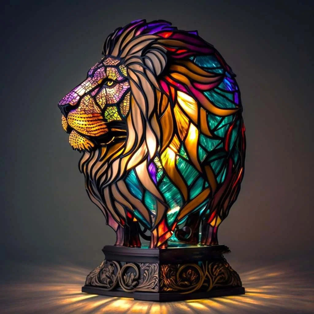 Kalsten | Stained Glass Animal Lamp Home Decor