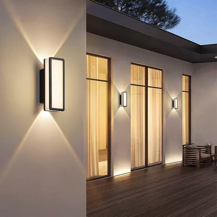 Contemporary Simplicity Aluminum Acrylic LED Waterproof Wall Sconce Lamp For Outdoor Patios | Kalsten