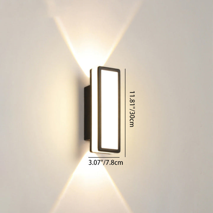 Contemporary Simplicity Aluminum Acrylic LED Waterproof Wall Sconce Lamp For Outdoor Patios | Kalsten