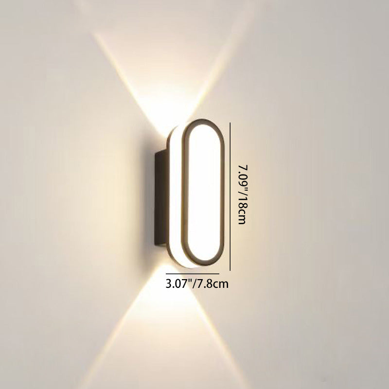 Contemporary Simplicity Aluminum Acrylic LED Waterproof Wall Sconce Lamp For Outdoor Patios | Kalsten