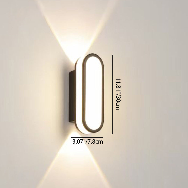 Contemporary Simplicity Aluminum Acrylic LED Waterproof Wall Sconce Lamp For Outdoor Patios | Kalsten
