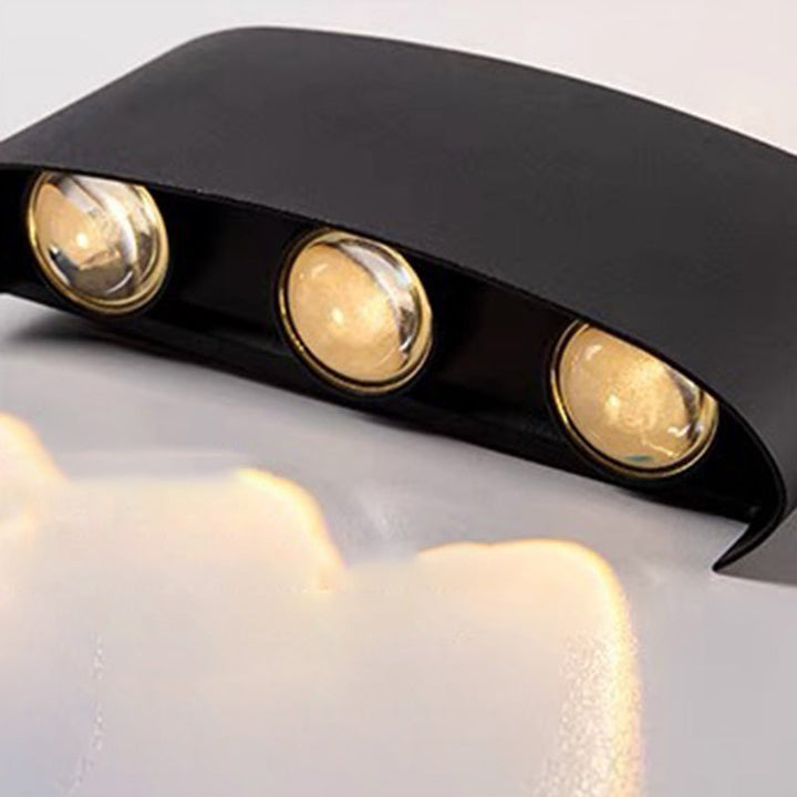 Contemporary Simplicity Aluminum Acrylic LED Waterproof Wall Sconce Lamp For Outdoor Patios | Kalsten
