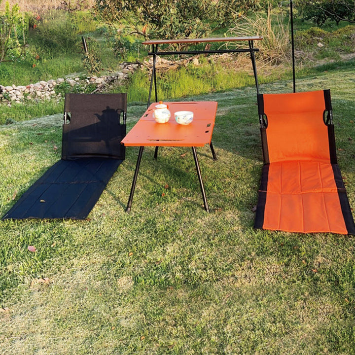 Modern Simplicity Oxford Fabric Aluminum Rectangular Foldable Camping Back Chair For Outdoor Patio | Kalsten