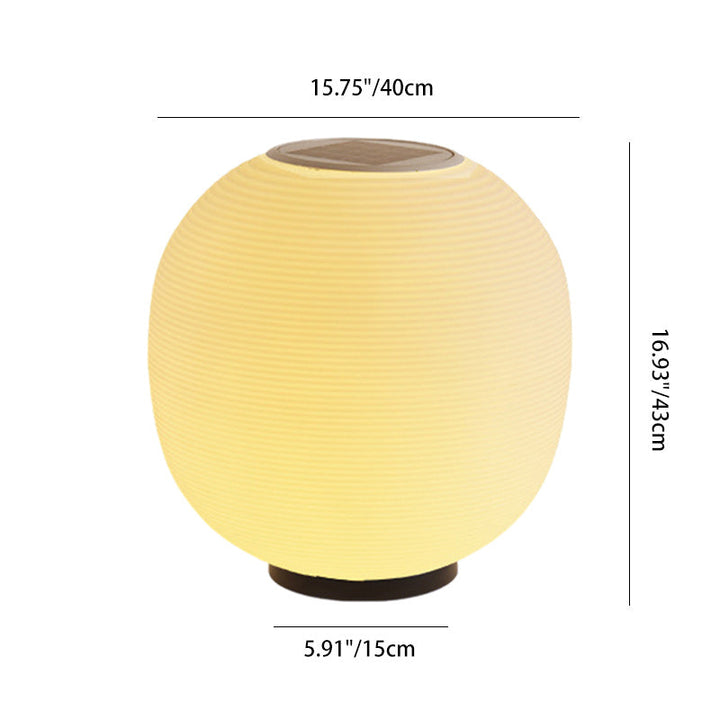 Modern Minimalist PE Oval LED Solar & Waterproof Outdoor Light For Garden & Patio | Kalsten