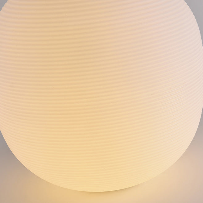 Modern Minimalist PE Oval LED Solar & Waterproof Outdoor Light For Garden & Patio | Kalsten