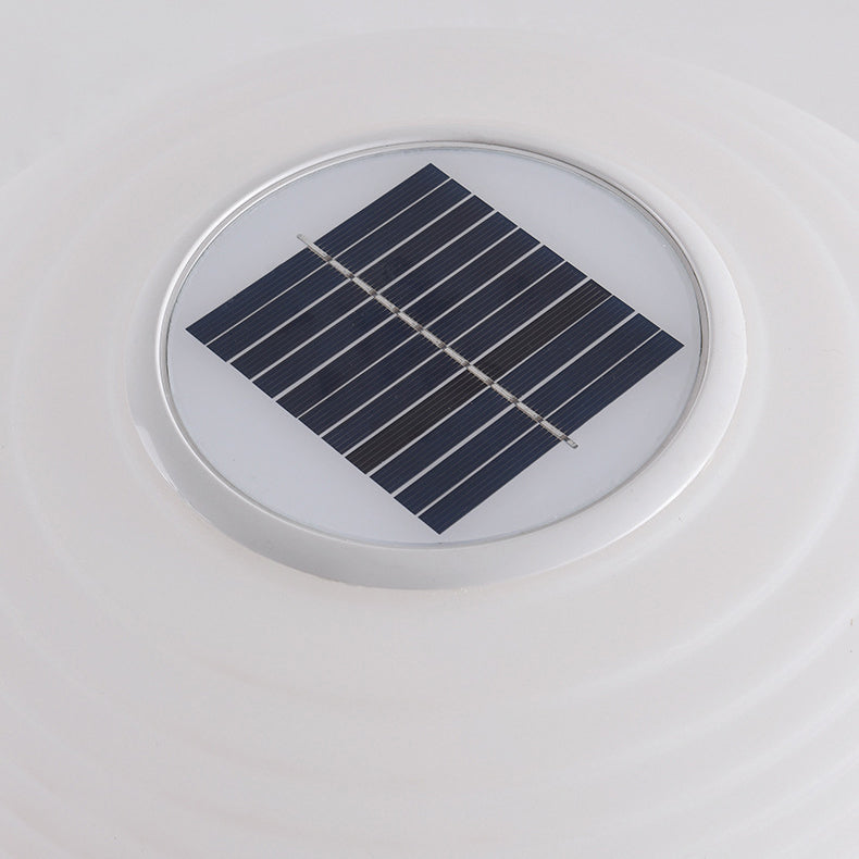 Modern Minimalist PE Oval LED Solar & Waterproof Outdoor Light For Garden & Patio | Kalsten