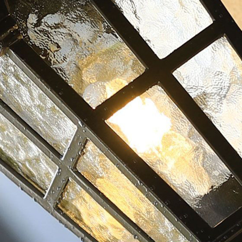 Contemporary Nordic Aluminum Glass Curved-Square 1-Light Wall Sconce Lamp For Outdoor | Kalsten