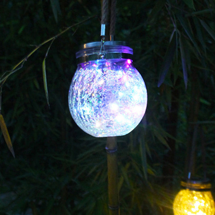 Modern Art Deco Solar Orb Stainless Steel Glass LED Outdoor Light For Garden | Kalsten