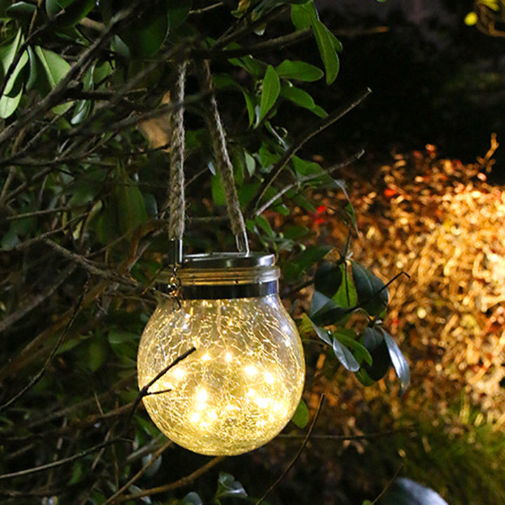 Modern Art Deco Solar Orb Stainless Steel Glass LED Outdoor Light For Garden | Kalsten