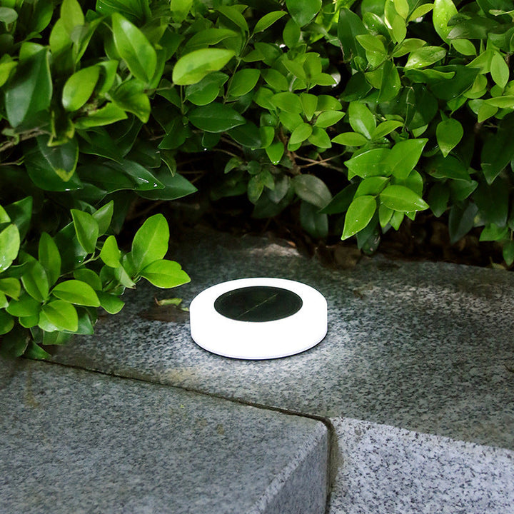 Modern Minimalist Solar Waterproof Round Cylinder Plastic ABS LED Ground Plug Landscape Light For Garden | Kalsten