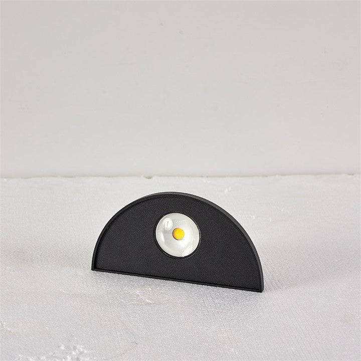 Modern Minimalist Waterproof Triangle Semicircle Die-Cast Aluminum PC LED Wall Sconce Lamp For Outdoor Patio | Kalsten