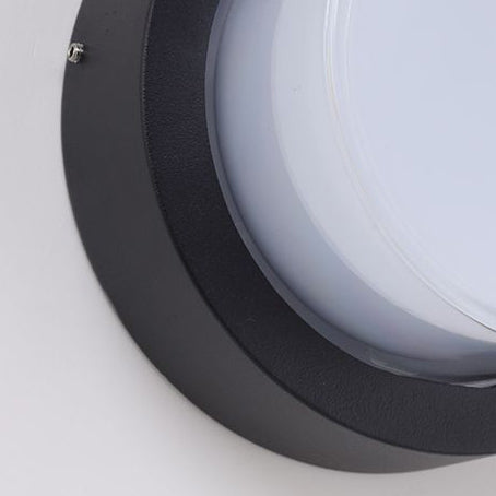 Modern Minimalist Waterproof Square Round Cylinder Die-Cast Aluminum Acrylic LED Flush Mount Ceiling Light For Outdoor Patio | Kalsten