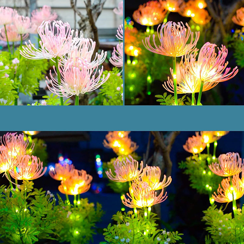 Modern Minimalist Solar Waterproof Simulation Petals Blade ABS Stainless Steel LED Ground Plug Landscape Lamp For Garden | Kalsten
