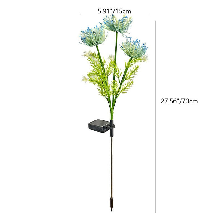 Modern Minimalist Solar Waterproof Simulation Petals Blade ABS Stainless Steel LED Ground Plug Landscape Lamp For Garden | Kalsten
