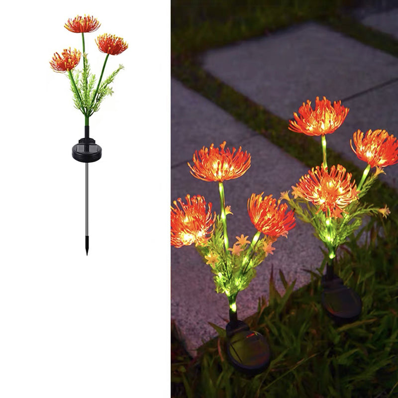 Modern Minimalist Solar Waterproof Simulation Petals Blade ABS Stainless Steel LED Ground Plug Landscape Lamp For Garden | Kalsten