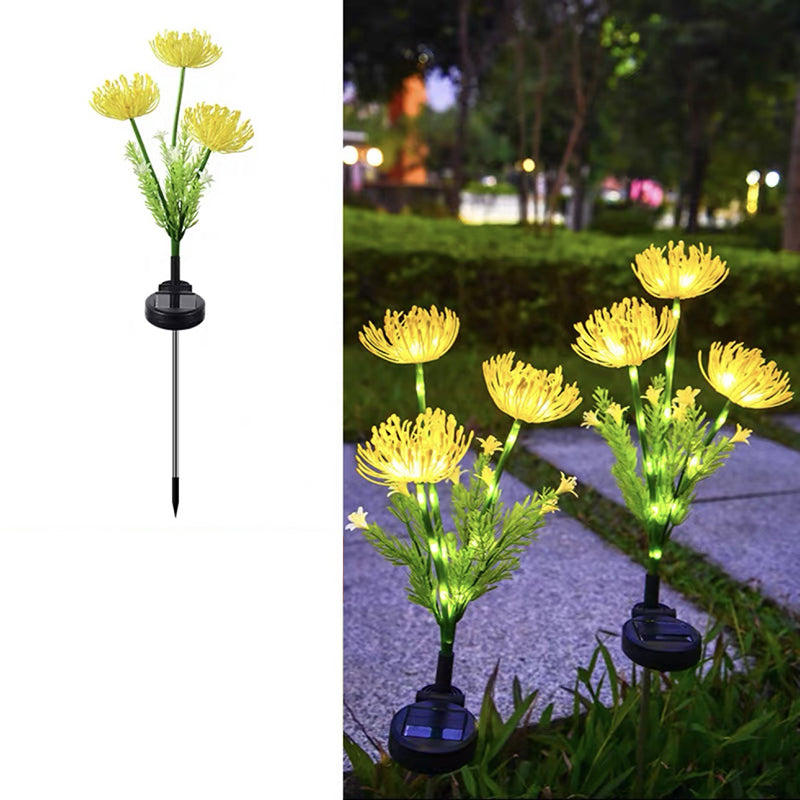 Modern Minimalist Solar Waterproof Simulation Petals Blade ABS Stainless Steel LED Ground Plug Landscape Lamp For Garden | Kalsten