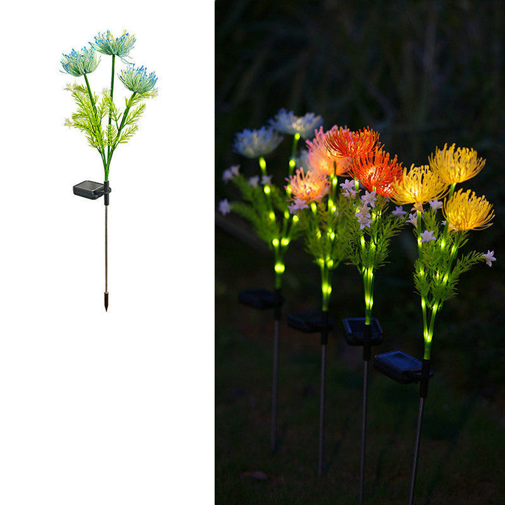 Modern Minimalist Solar Waterproof Simulation Petals Blade ABS Stainless Steel LED Ground Plug Landscape Lamp For Garden | Kalsten