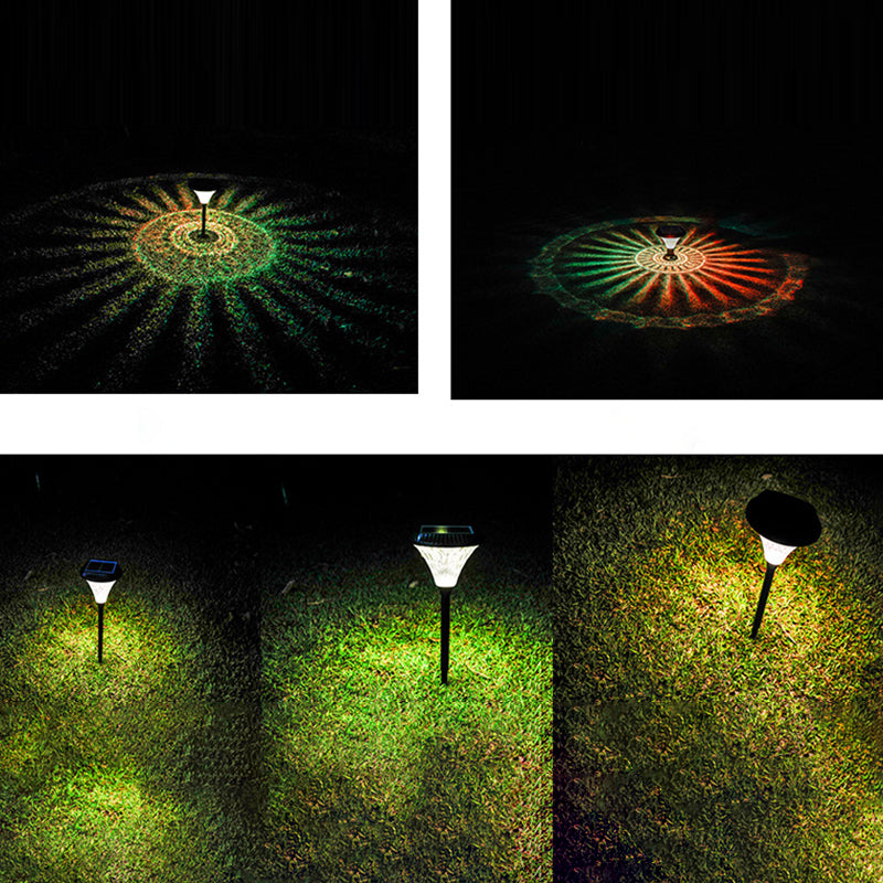 Modern Minimalist Solar Waterproof Diamond Round ABS PC LED Outdoor Light For Outdoor Patio | Kalsten