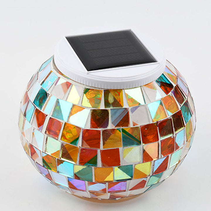 Contemporary Creative Solar Waterproof Sphere Square Plastic Glass LED Outdoor Landscape For Outdoor Patio | Kalsten