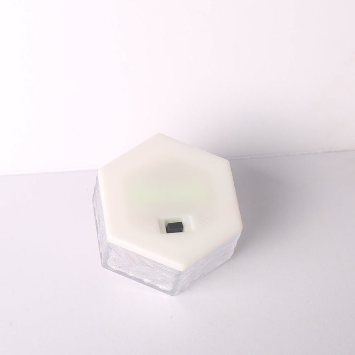 Modern Minimalist Solar Waterproof Hexagonal Ice Tile ABS PVC LED Lawn Landscape Light For Outdoor Patio | Kalsten