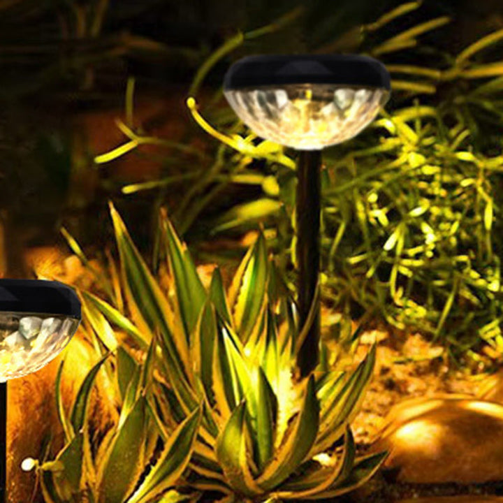 Contemporary Industrial ABS Round LED Solar Waterproof Lawn Insert Light For Outdoor Patio | Kalsten
