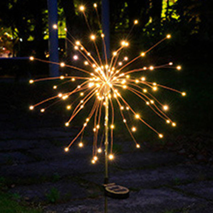 Contemporary Industrial Solar Firework Stainless Steel LED Waterproof Lawn Insert Light For Outdoor Patio | Kalsten
