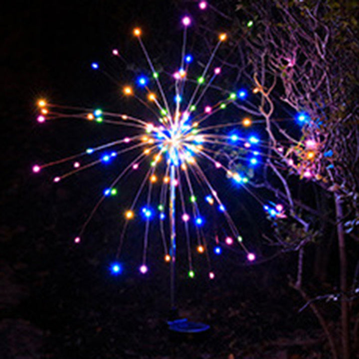 Contemporary Industrial Solar Firework Stainless Steel LED Waterproof Lawn Insert Light For Outdoor Patio | Kalsten