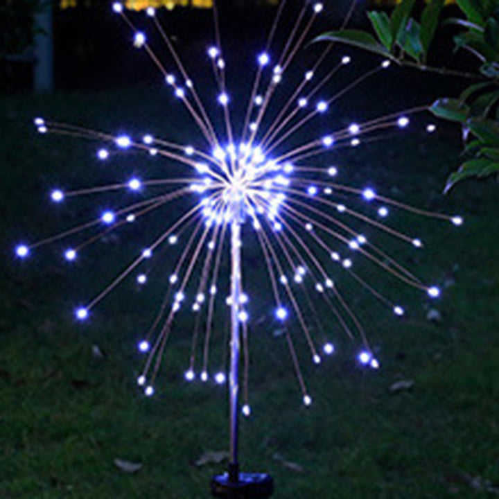 Contemporary Industrial Solar Firework Stainless Steel LED Waterproof Lawn Insert Light For Outdoor Patio | Kalsten