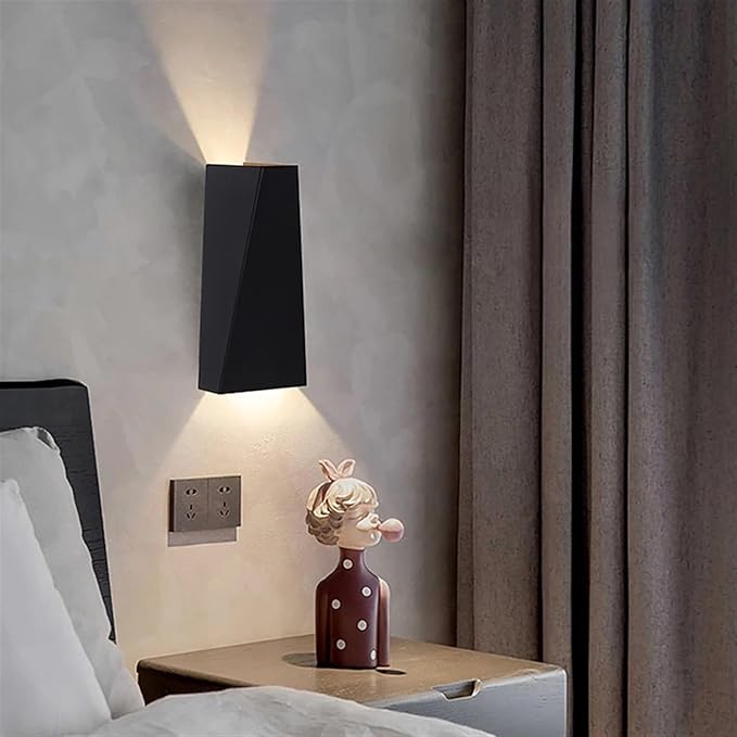 Modern Minimalist Aluminum Up And Down Illuminated LED Wall Sconce Lamp For Outdoor Patio | Kalsten