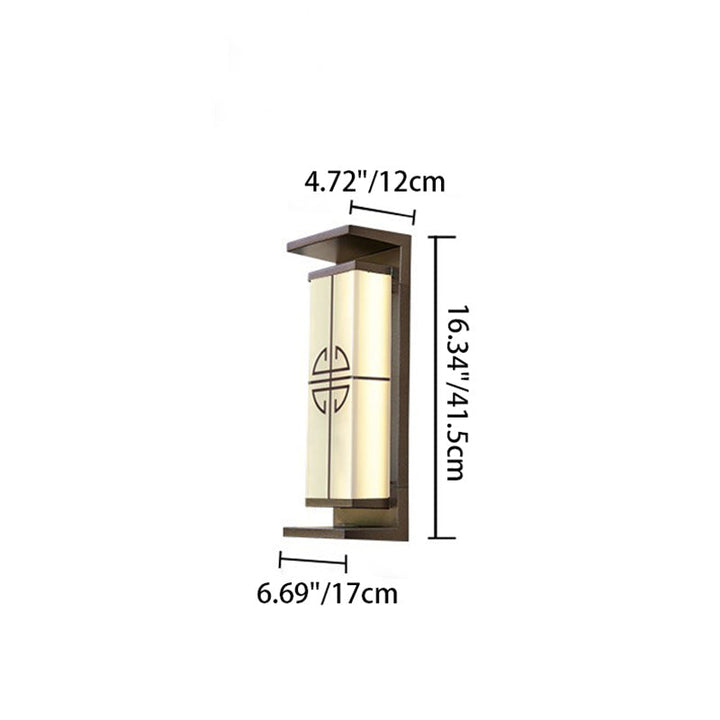 Contemporary Industrial Rectangular Aluminum Stainless Steel LED Outdoor Solar Wall Sconce Lamp For Outdoor Patio | Kalsten