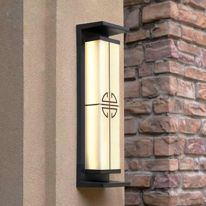 Contemporary Industrial Rectangular Aluminum Stainless Steel LED Outdoor Solar Wall Sconce Lamp For Outdoor Patio | Kalsten