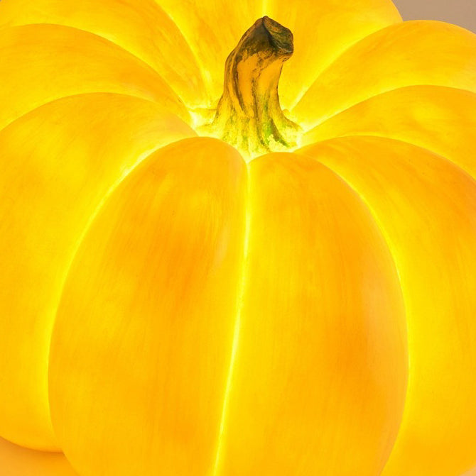 Modern Art Deco Solar Waterproof Pumpkin Round Resin LED Outdoor Light For Garden | Kalsten
