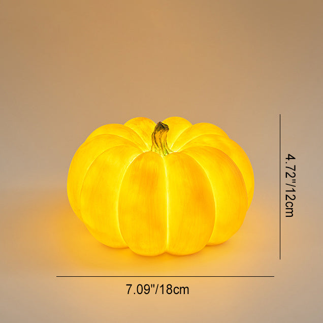 Modern Art Deco Solar Waterproof Pumpkin Round Resin LED Outdoor Light For Garden | Kalsten