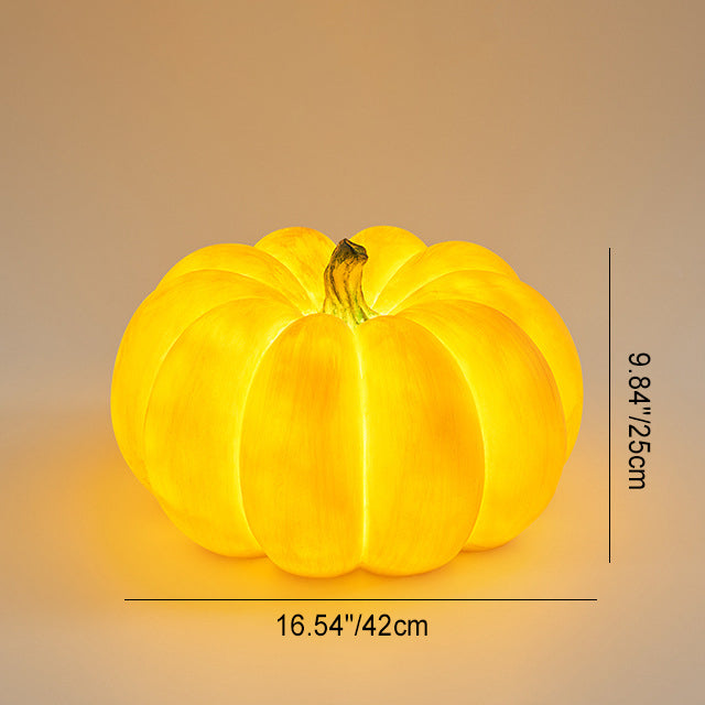 Modern Art Deco Solar Waterproof Pumpkin Round Resin LED Outdoor Light For Garden | Kalsten