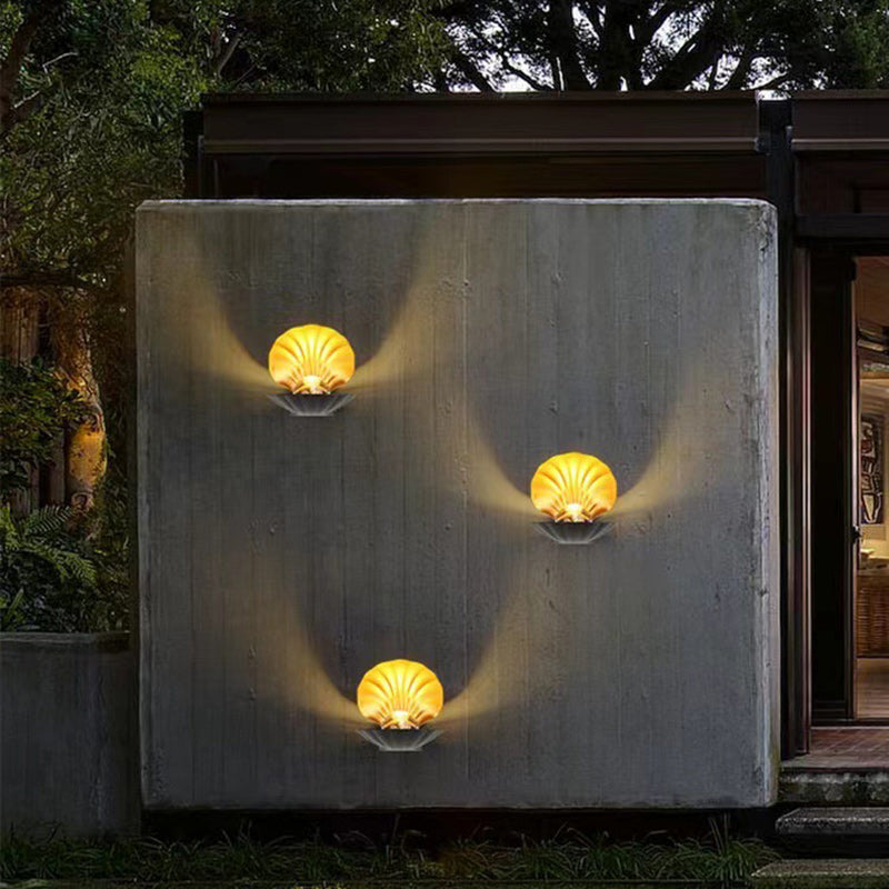 Contemporary Creative Waterproof Shell Aluminum Acrylic LED Wall Sconce Lamp For Outdoor Patio | Kalsten